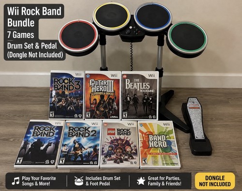 Wii rock band - band, bundle