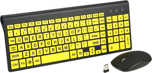 Large print wireless keyboard - print,